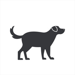 Isolated pictogram sign of dog, canine, k9, pet, animal