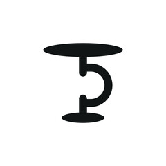 Coffee table icon represents functionality and home decor, perfect for interior design, furniture illustrations, and living room themes.