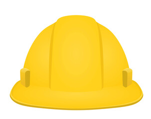 Yellow safety helmet. vector illustration 