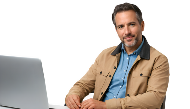 Portrait of a Senior Graphic Designer Male