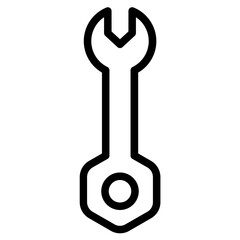 Spanner Parts Tool Line Icon