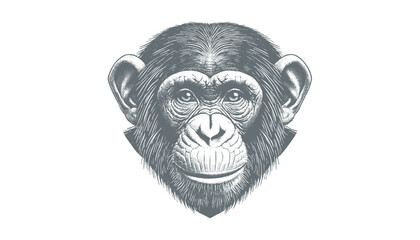 chimpanzee vector  | chimpanzee illustration | chimpanzee silhouette | chimpanzee tattoo | chimpanzee engraving | chimpanzee drawing	