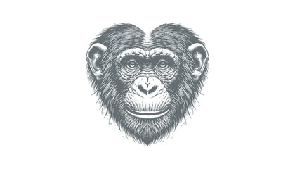 chimpanzee vector  | chimpanzee illustration | chimpanzee silhouette | chimpanzee tattoo | chimpanzee engraving | chimpanzee drawing	
