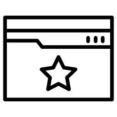 Page Quality Analysis Line Icon