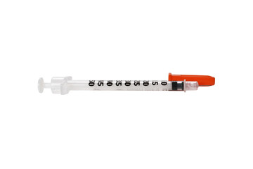 Obraz premium Syringe closeup transparent png