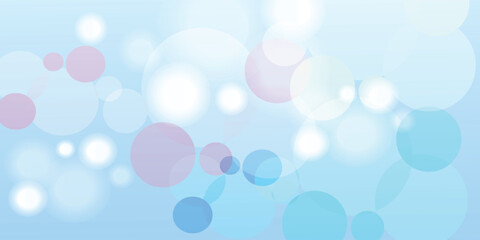 Colorful Bokeh Lights on Blue Background. Vector Illustration Of Wallpaper Backdrop For Party, Holiday, Festival. vektor