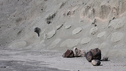 Coast with white rocks, Cane Malu, Sardinia