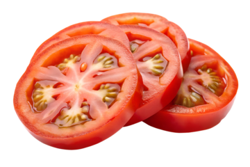 sliced tomato on a cutting board