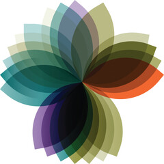 Obraz premium Colorful rainbow on white background