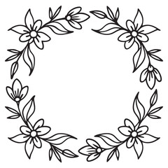 Floral Frame Background Illustration