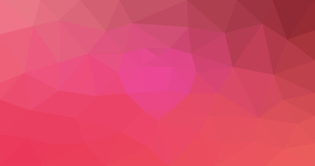 Illustration of red abstract polygonal modern multicolor background
