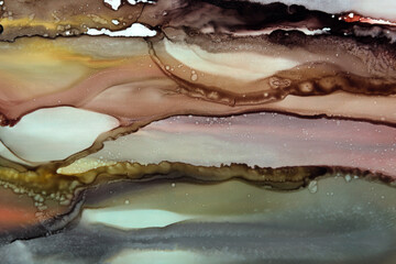 art background of beautiful ink smudges