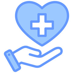 Obraz premium Aid Blue Icon