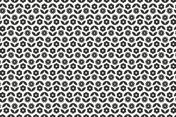 black and white geometric flower background abstract