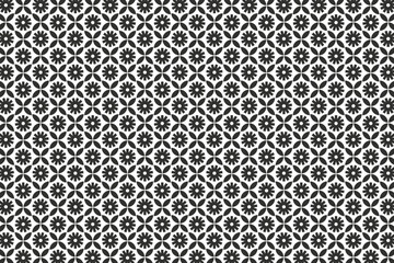 black and white geometric flower background abstract