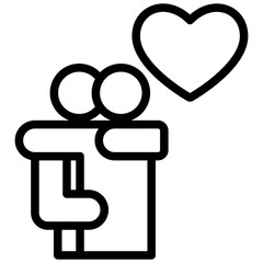 Sympathy Outline Icon