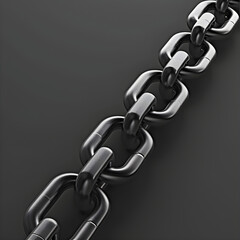 Obraz premium The Aesthetic Precision and Detailed Symmetry of Industrial MB Chains