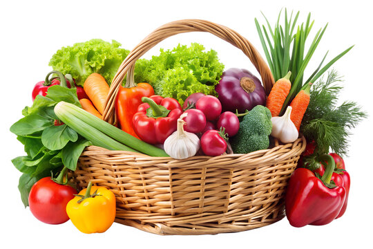 basket with vegetables