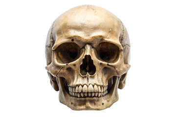 human skull isolated on white