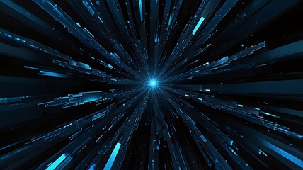 A dynamic, abstract representation of speed and movement through digital space.