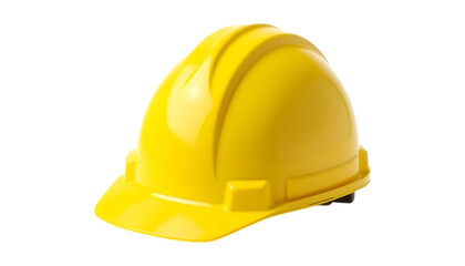 Fototapeta premium yellow helmet isolated on transparent background
