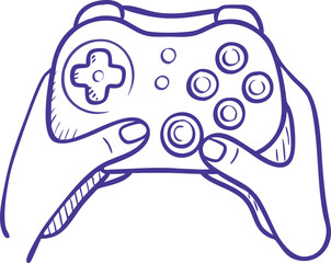 Minimalist Gaming Controller Artwork – Download SVG