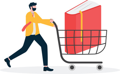 Social media illustration, business concept, web design

