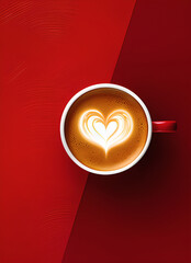 cup of coffee with heart