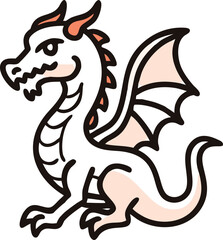 Cute Green Dragon Clipart - High-Quality Vector Illustration