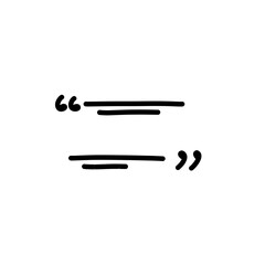 doodle quote speech bubble