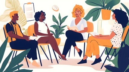 Diverse Group of Individuals Engaged in Meaningful Discussion