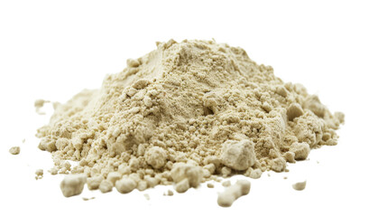 Protein whey powder on transparent background 