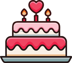 birthday cake with candles