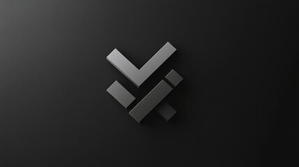 Obraz premium Clean and simple 2025 logo, minimalist font, sharp geometric shapes, professional timeless aesthetic