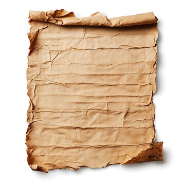 Aged Crumpled Parchment Paper Texture Vintage Grunge Background Antique Scroll