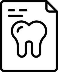 Set of tooth care icons, dentist, health care. Vector illustration. Dental elements stroke pictogram and minimal thin web icon set. 