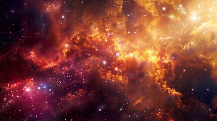 Fototapeta premium A photo of fireworks in deep space