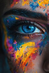 Face with paint