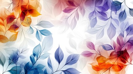 Fototapeta premium Vibrant natural leaf patterns abstract art backgrounds digital artwork vivid environment artistic viewpoint organic concept
