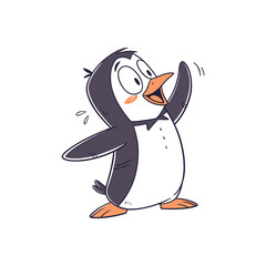 penguin vector cartoon charecter illustration