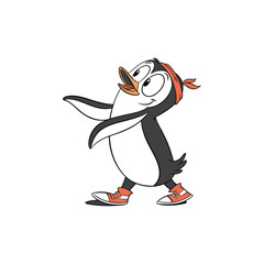 penguin vector cartoon charecter illustration