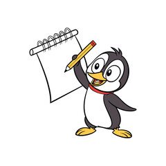 penguin vector cartoon charecter illustration