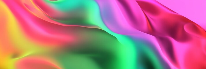 Obraz premium A lively abstract gradient background with bright greens and vivid pinks.featuring energetic color shifts.highlighting creativity and modernity.ideal for tech and creative visuals