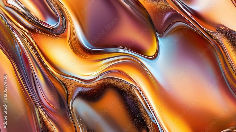 Wall mural abstract background from multi-colored moving liquid paints. macro shooting.