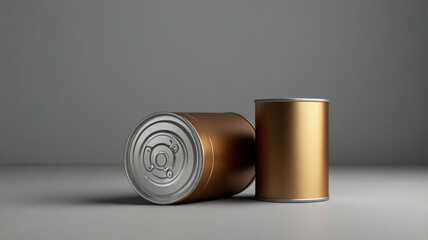 Empty Can Mockup on a Minimal Background