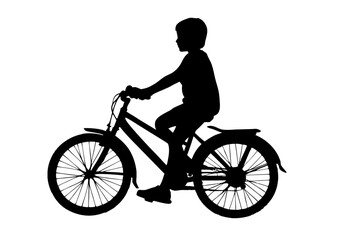 Fototapeta premium child on bicycle