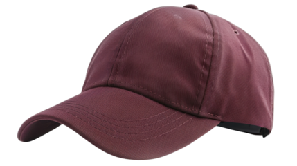 Red cap on transparent background