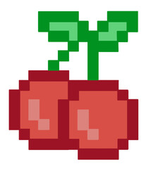 Cherry abstract pixel background