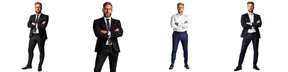 Collection of Professional Man in Various Attires and Poses