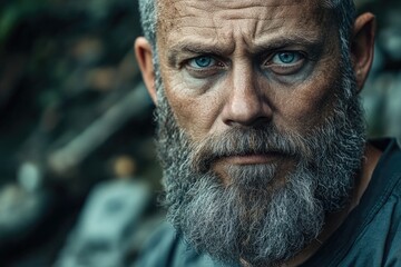 Man with Beard Close Up